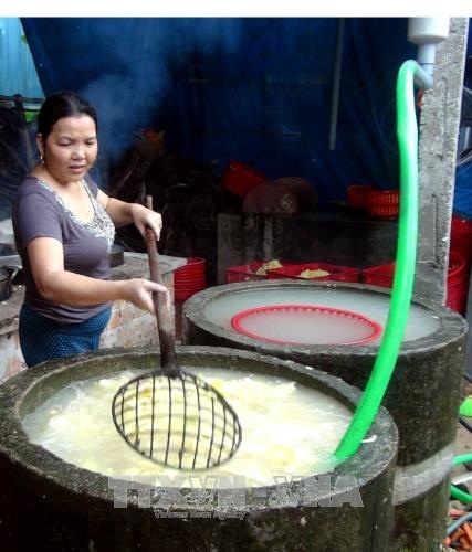 Làng nghề mứt gừng Mỹ Chánh vào vụ Tết ảnh 1